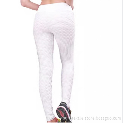 Tissu de yoga de fitness en polyester de couleur personnalisée